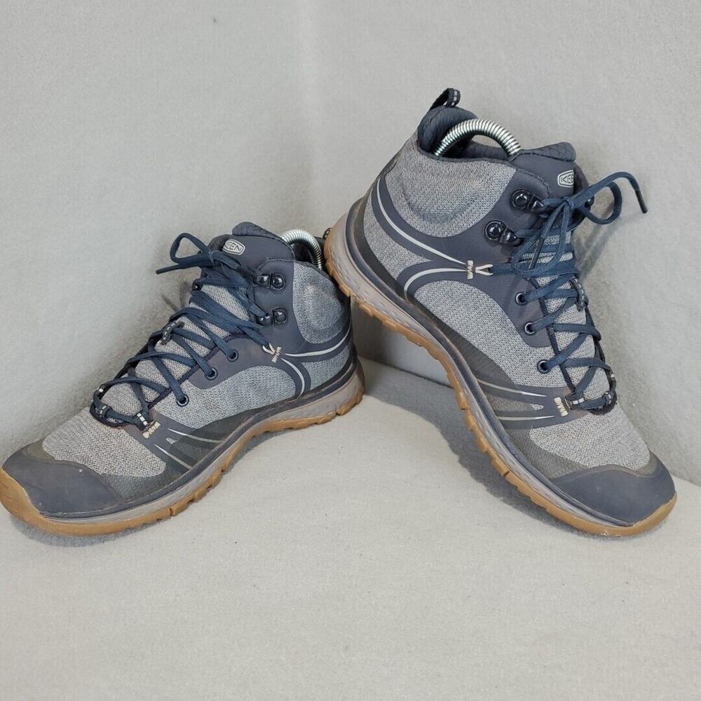 Keen Boots Womens Terradora Waterproof Hiking Boot Sneakers Shoes Blue Size 8